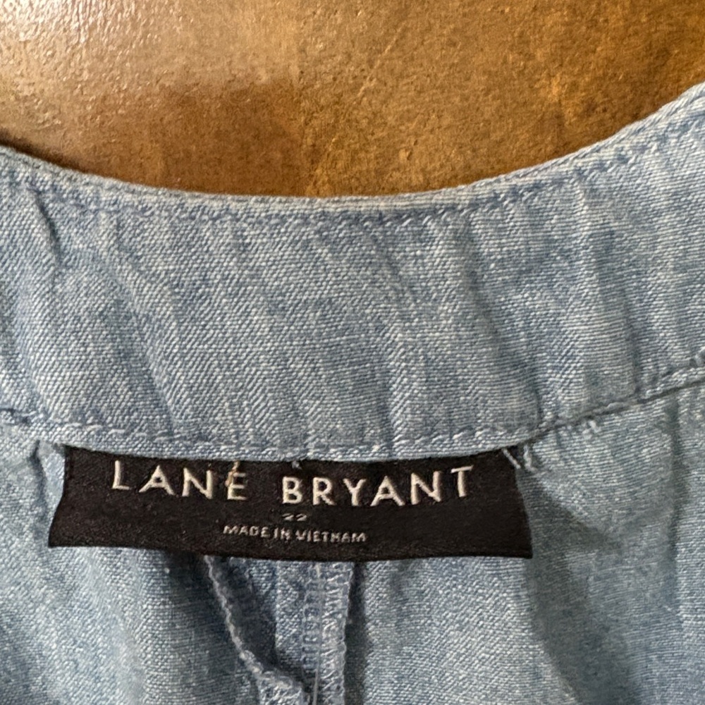 NWT Lane Bryant Light Blue Denim Mid Dress size 22 - Picture 2 of 11